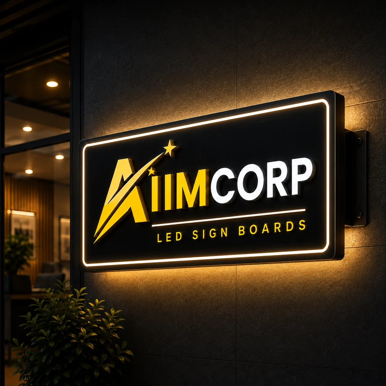 LED Sign Boards signage by AIM CORP SIGNAGE