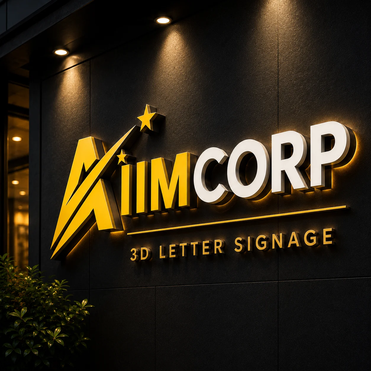 3D Letter Signage signage by AIM CORP SIGNAGE