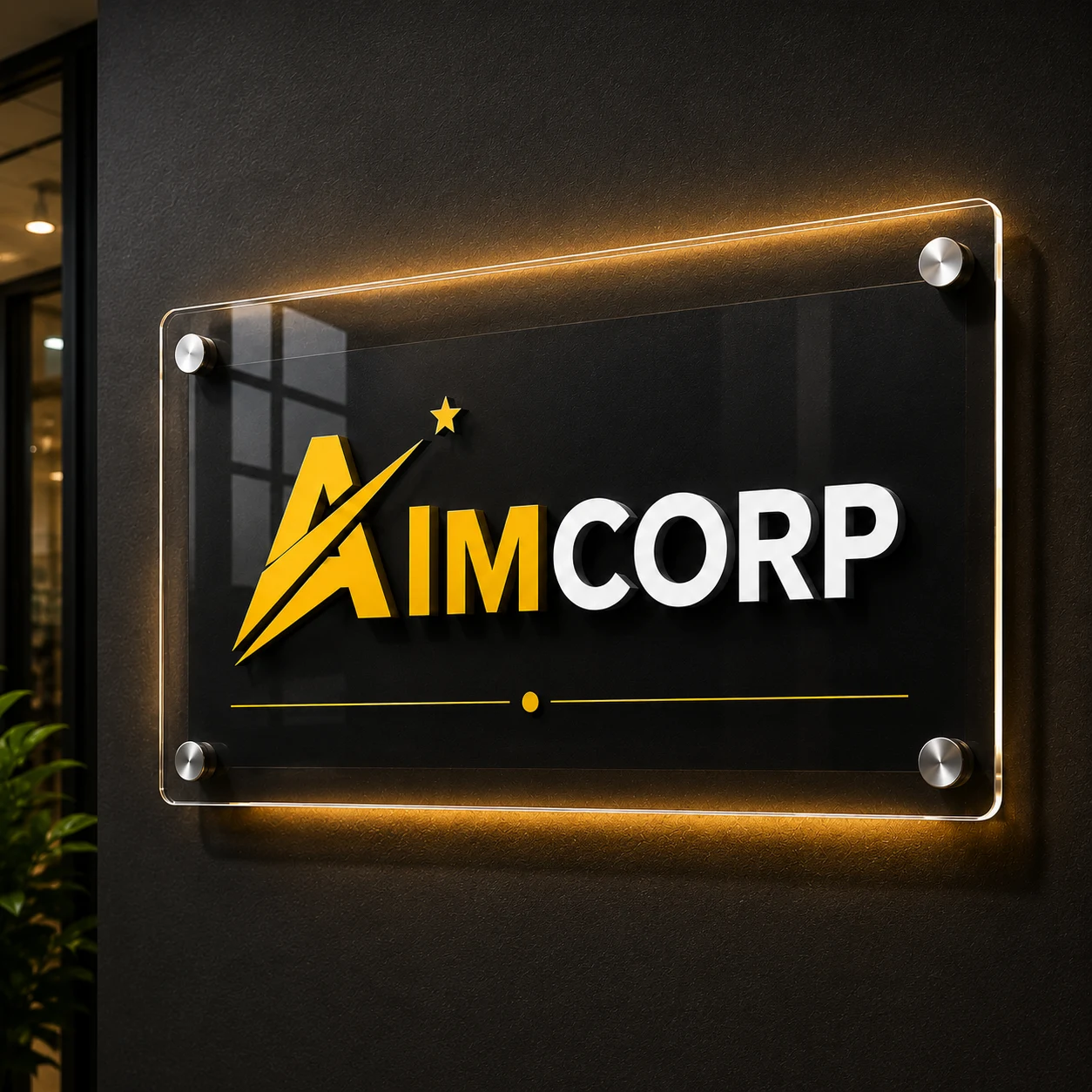 Acrylic Signage signage by AIM CORP SIGNAGE